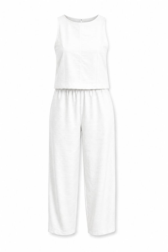 Ekru Bluz Pantolon Takım 58568