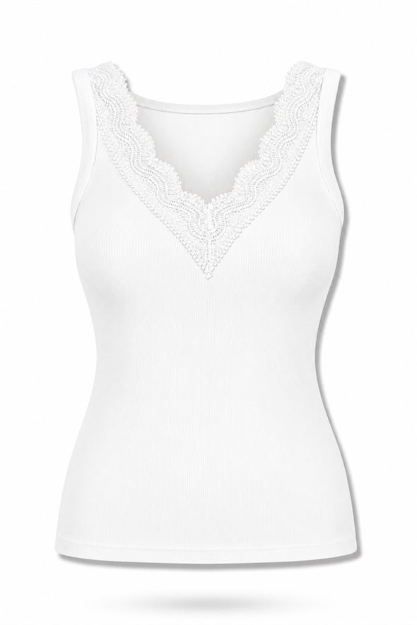 Ekru Dantelli Fitilli Atlet 2665