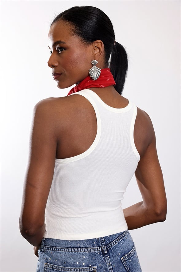 Ekru Dolgu Destekli Büstiyer 01546