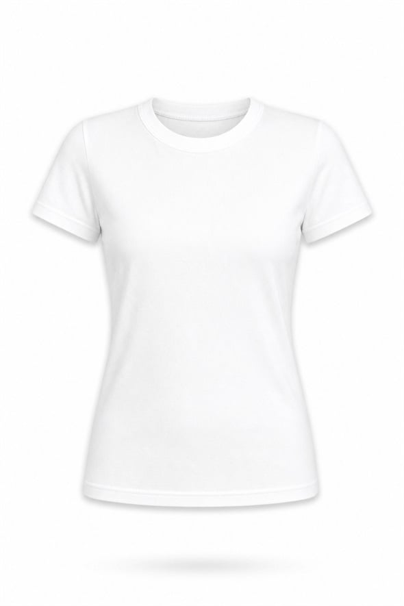 Ekru Fit Basic Tişört 