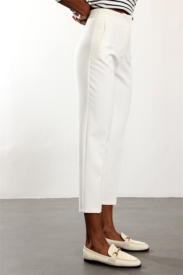 Ekru Flatolu Pantolon 5113