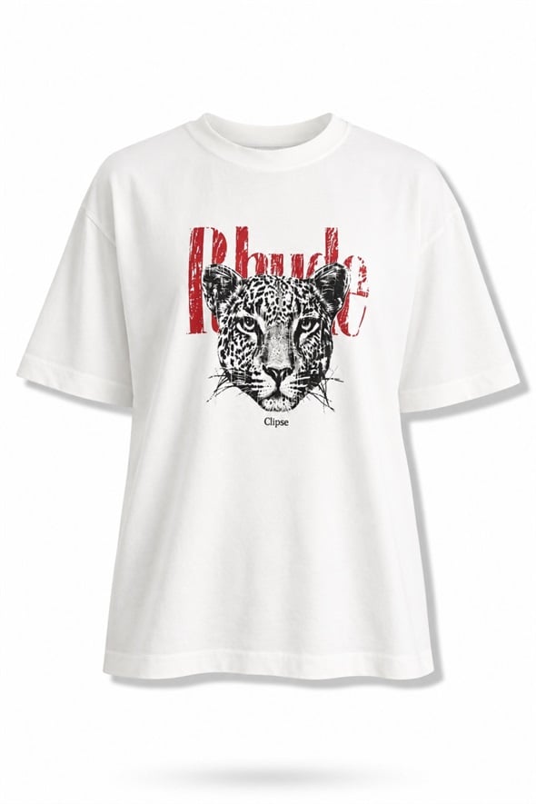 Ekru Rhude Baskılı Tişört 261063