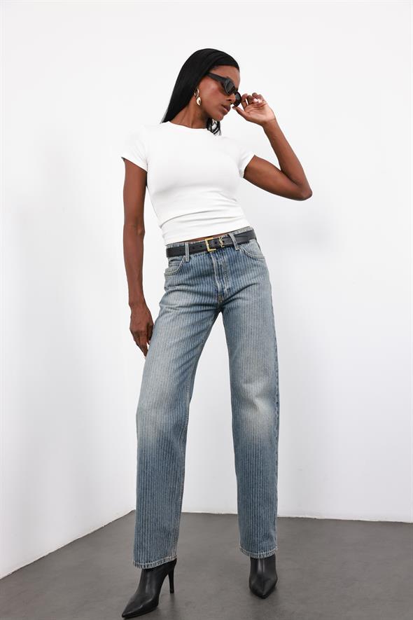 Ekru Soft Touch Bambu Basic Tişört 