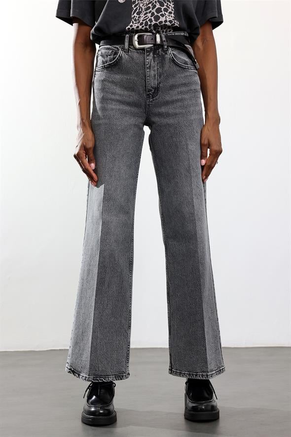 Füme Yüksek Bel Wide Leg Jean 