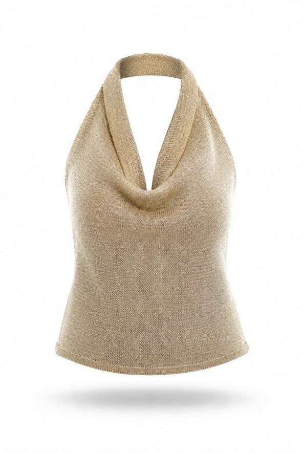 Gold Degaje Yaka Bluz 4296