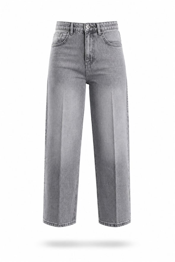 Gri Baggy Jean 3004