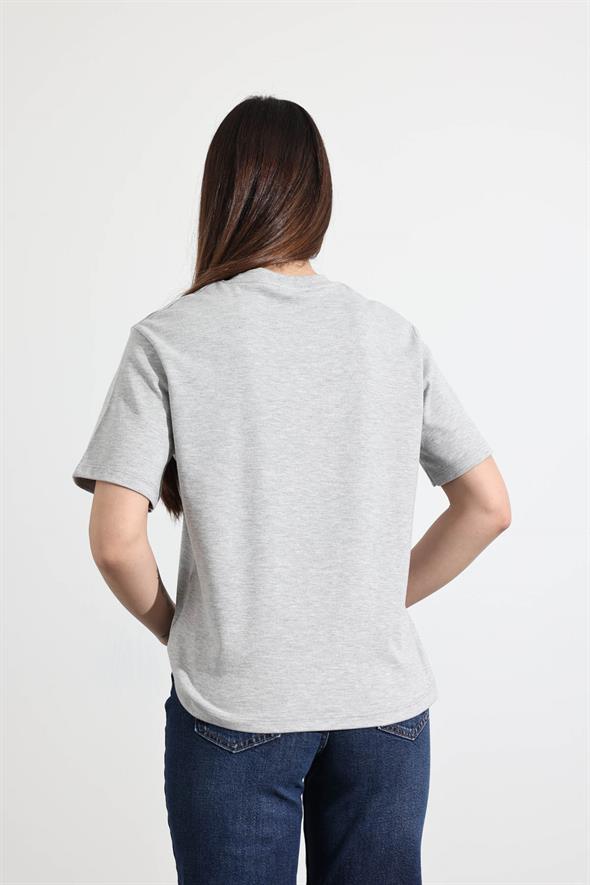 Gri Basic Tişört 