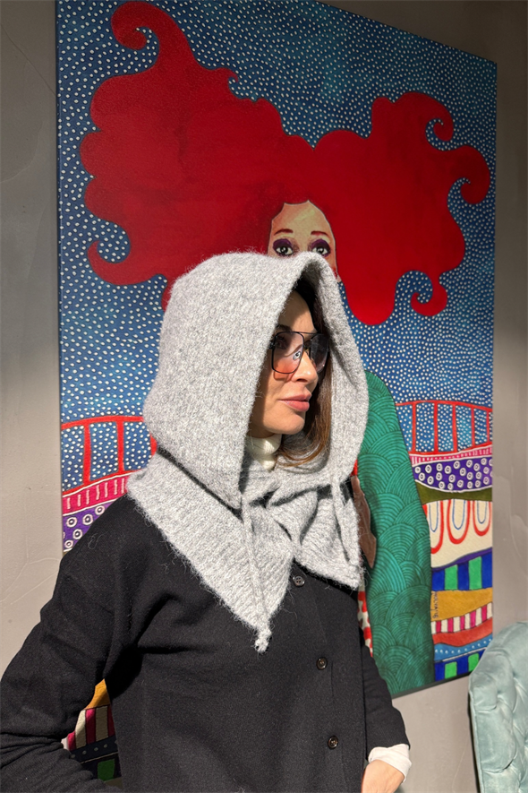 Gri Triko Balaklava 14800