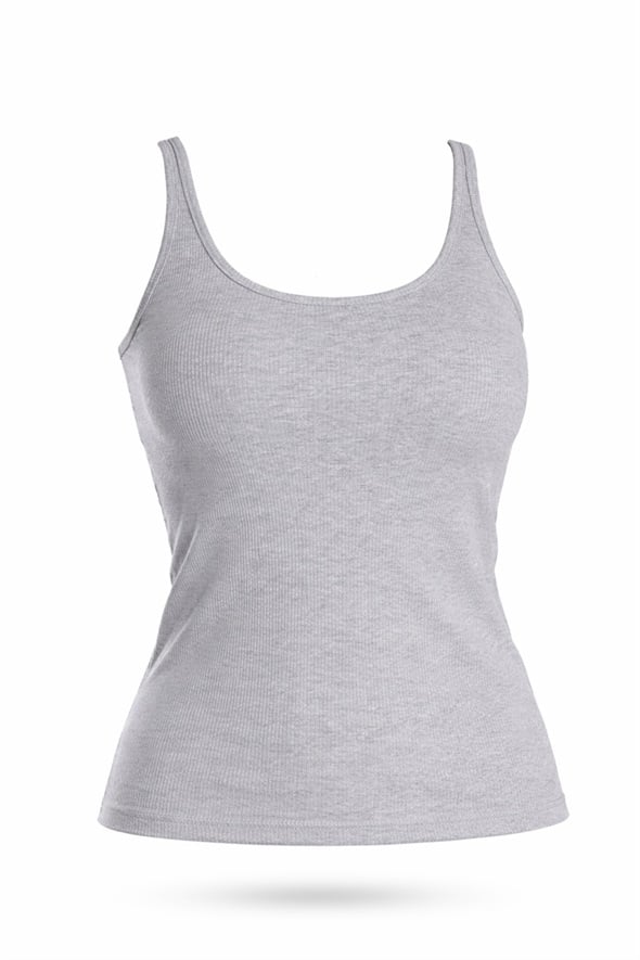 Gri U Yaka Fitilli Basic Atlet 