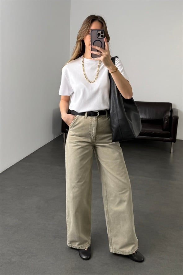 Gri Wide Leg Jean 