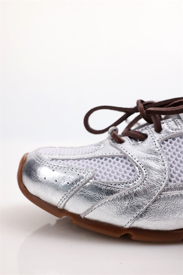 Gümüş Fileli Sneaker 24301