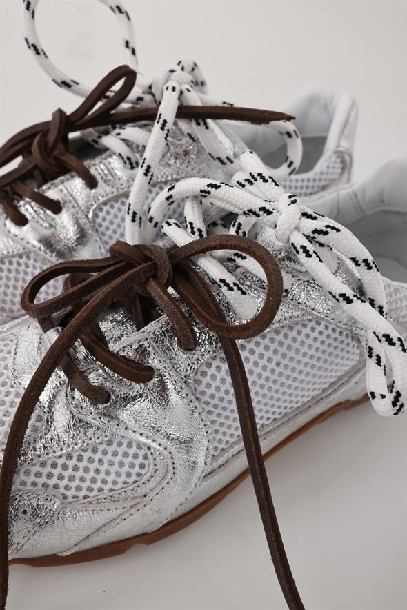 Gümüş Fileli Sneaker 24301