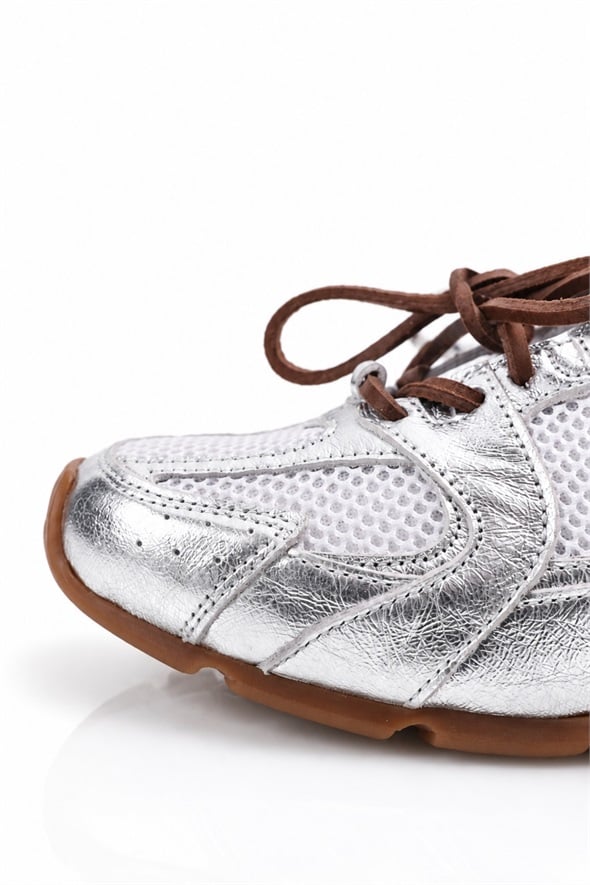 Gümüş Fileli Sneaker 24301