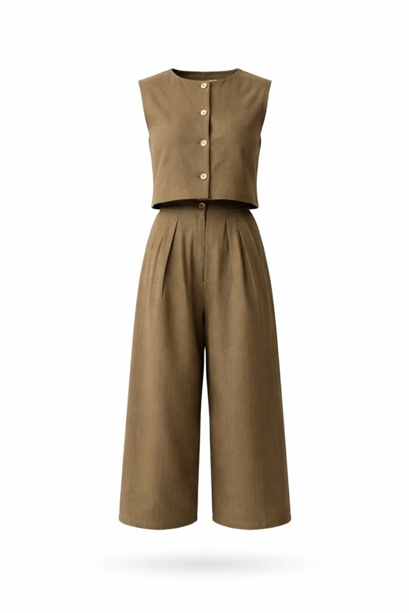 Haki Keten Karışımlı Takım 