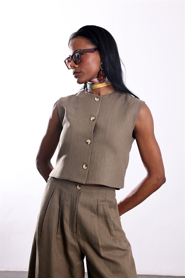 Haki Keten Karışımlı Takım 