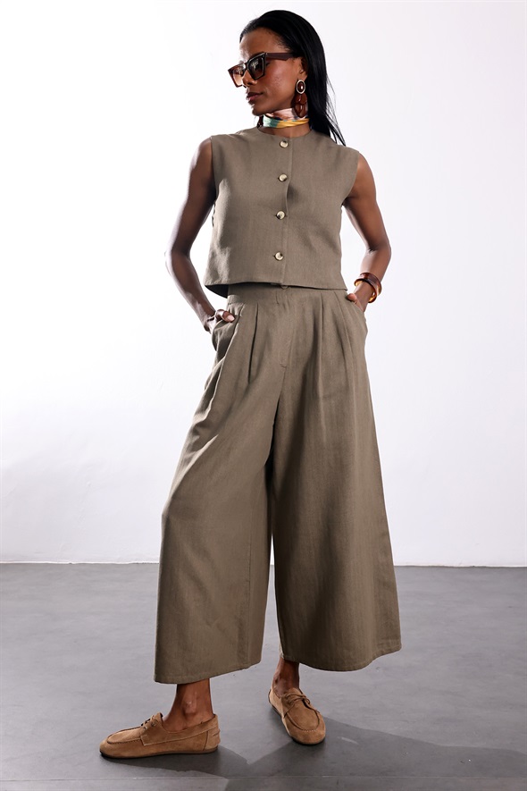 Haki Keten Karışımlı Takım 