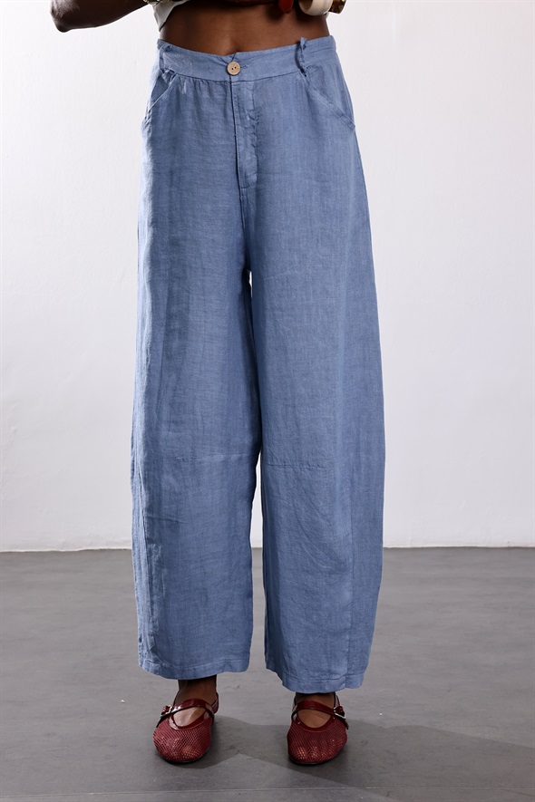indigo Palazzo Kesim Keten Pantolon 39502