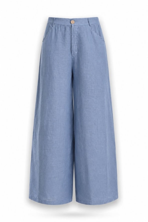 indigo Palazzo Kesim Keten Pantolon 39502
