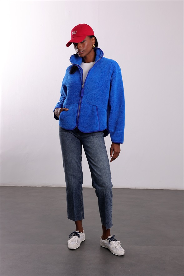 indigo Polar Ceket 23236