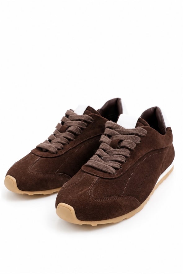 Kahverengi Basic Sneaker 25323