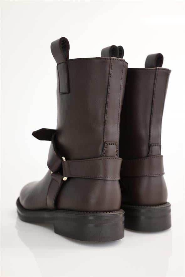 Kahverengi Deri Binici Bot 125211