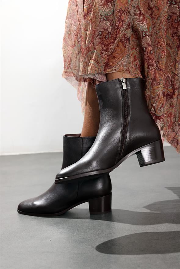 Kahverengi Deri Klasik Bot 25489