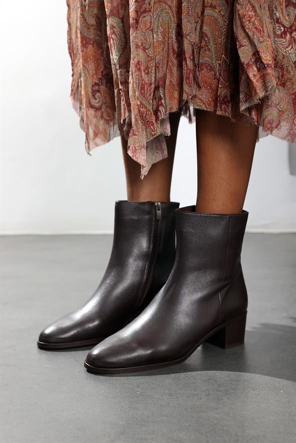 Kahverengi Deri Klasik Bot 25489