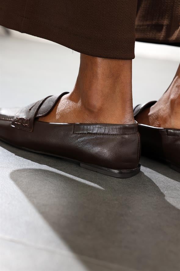 Kahverengi Loafer 39920