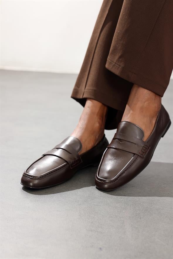 Kahverengi Loafer 39920
