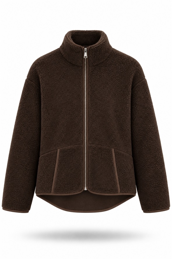 Kahverengi Polar Ceket 23236