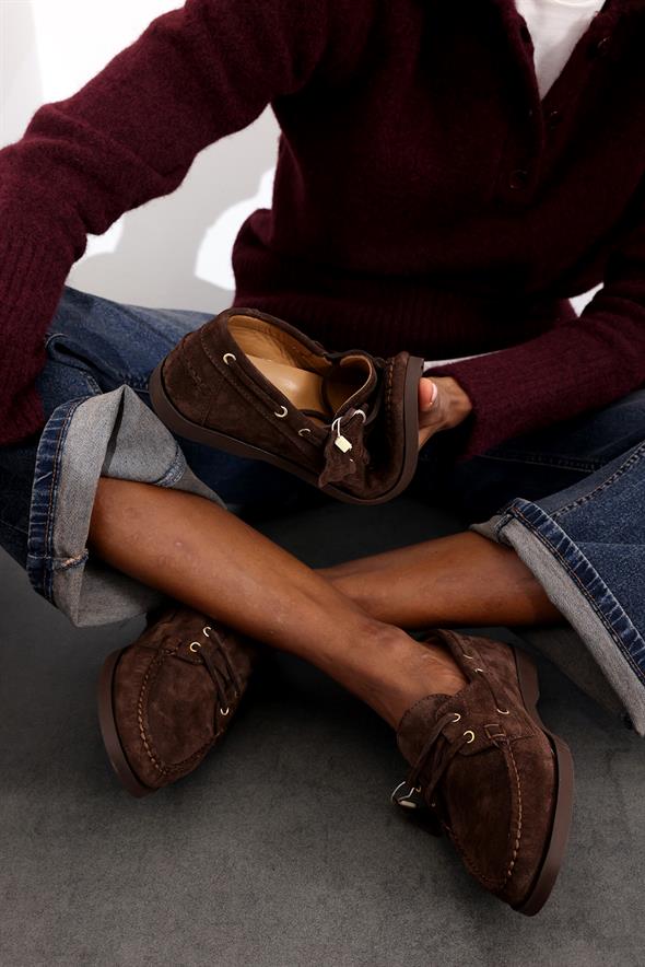 Kahverengi Süet Klasik Ayakkabı 25533