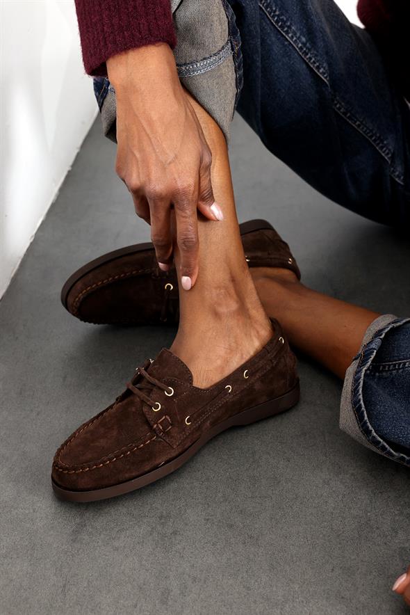 Kahverengi Süet Klasik Ayakkabı 25533