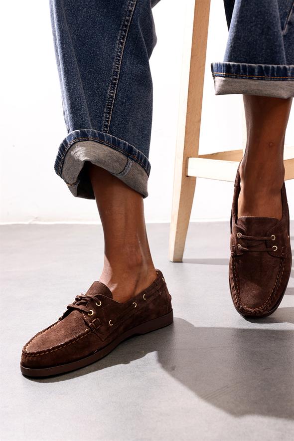 Kahverengi Süet Klasik Ayakkabı 25533