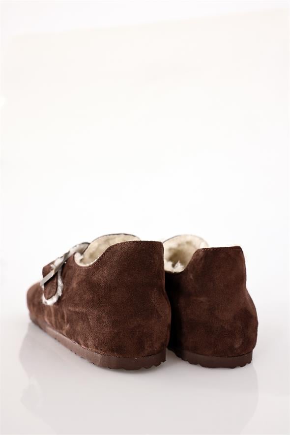 Kahverengi Süet Sabo Ayakkabı 24381