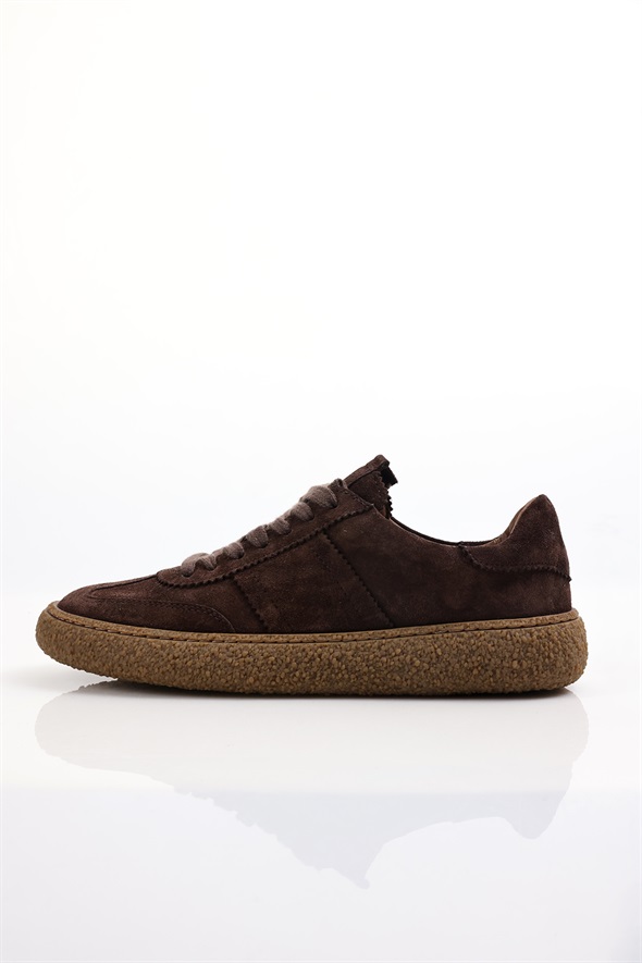 Kahverengi Süet Sneaker 25412