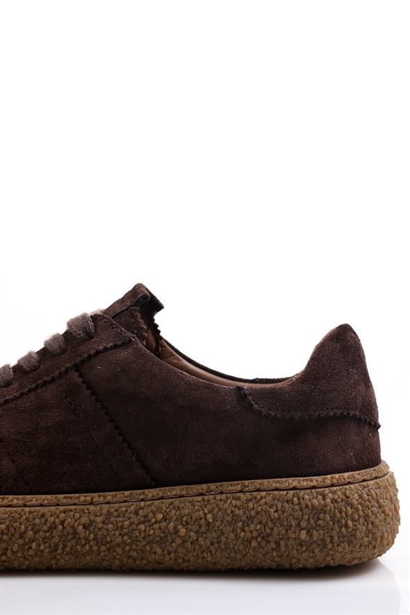 Kahverengi Süet Sneaker 25412