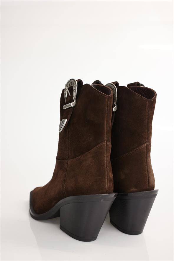 Kahverengi Tokalı Western Bot 123316