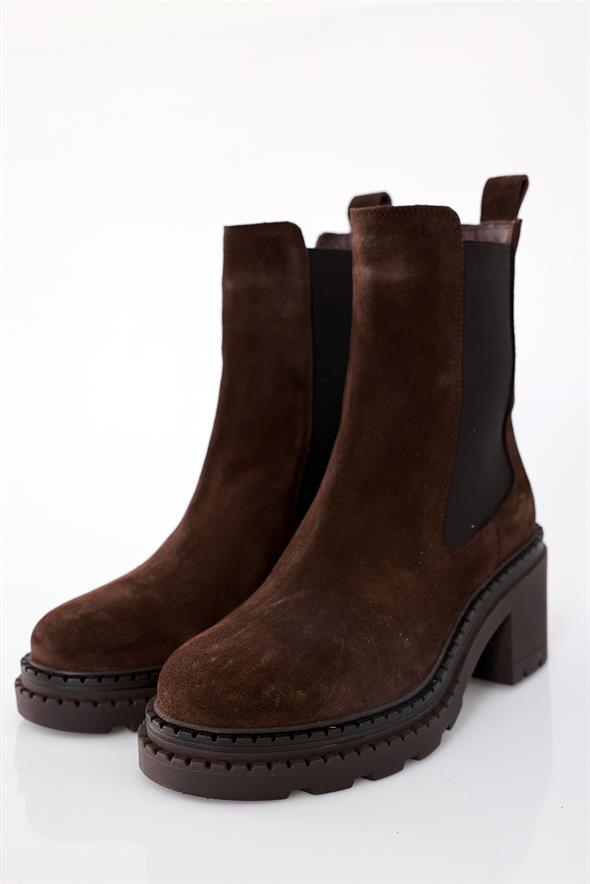 Kahverengi Yüksek Tabanlı Chelsea 25260