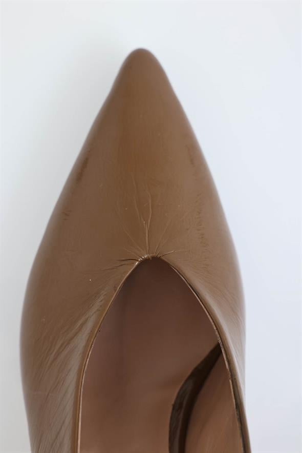 Karamel Arkası Açık Topuklu Ayakkabı 25088