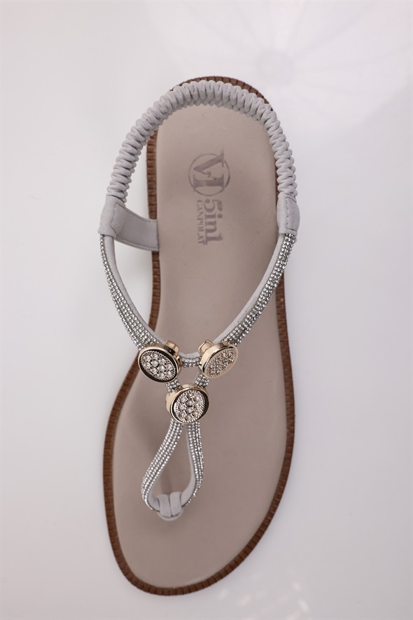 Kemik Taşlı Sandalet 800