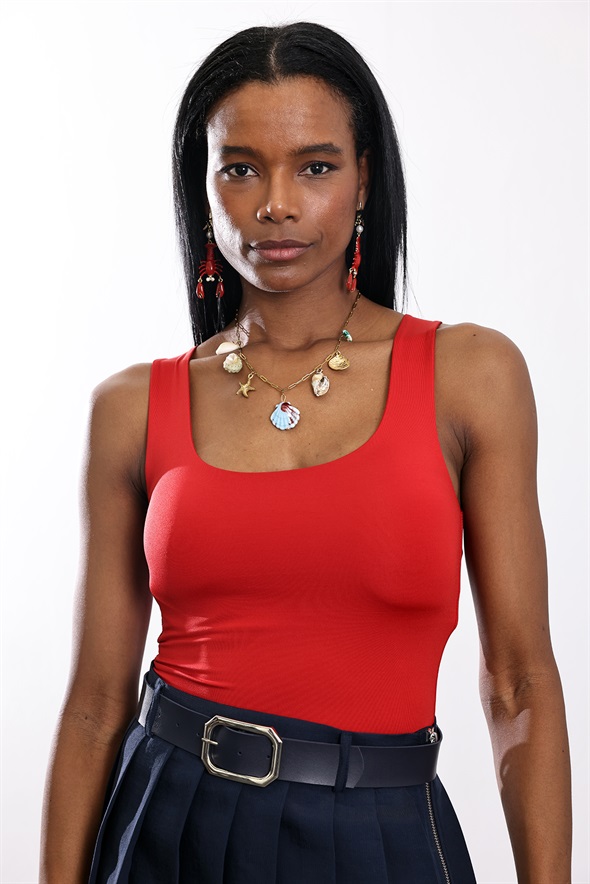 Kırmızı Jarse Atlet 015