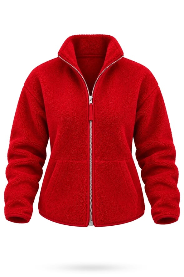 Kırmızı Polar Ceket 23236