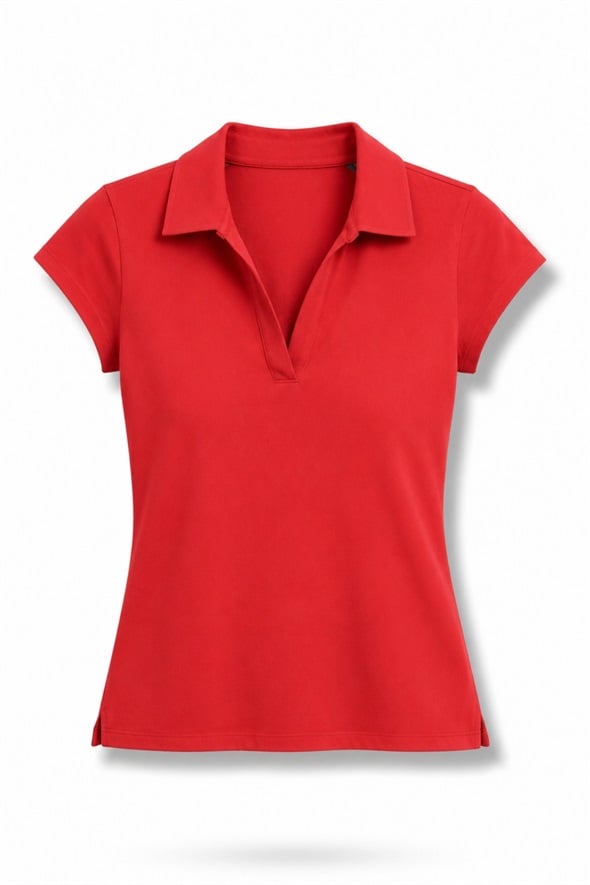 Kırmızı Polo Yaka Tişört 17651