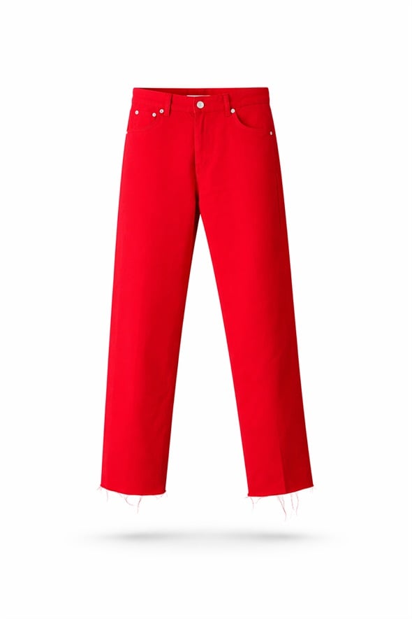Kırmızı Wide Leg Jean 