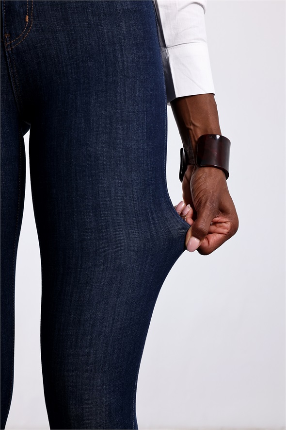 Koyu Mavi İthal Full Likra Toparlayan Skinny Jean 7277
