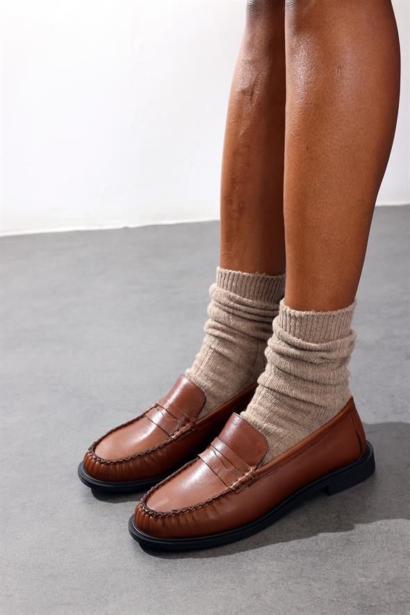 Koyu Taba Deri Makosen 35507