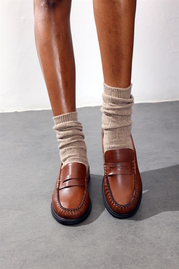 Koyu Taba Deri Makosen 35507