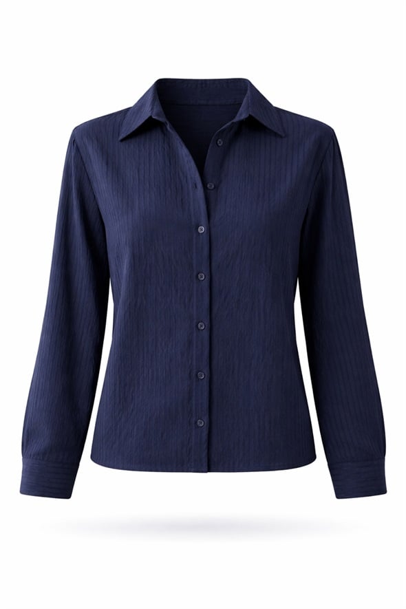 Lacivert Çizgili Gömlek 4340