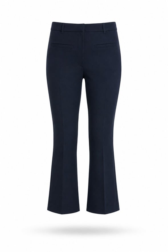 Lacivert Düz Kesim Kumaş Pantolon 9974