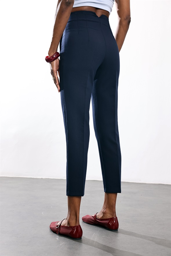 Lacivert Flatolu Pantolon 5113